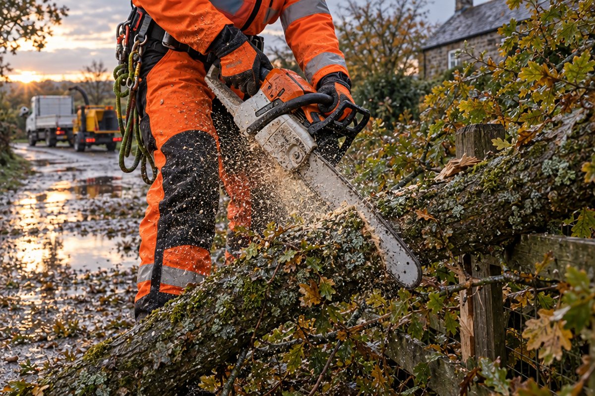Bucking the limb where it lies